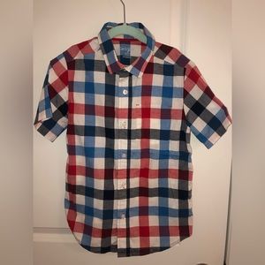 Cat and Jack. Size 6-7 plaid shirt.